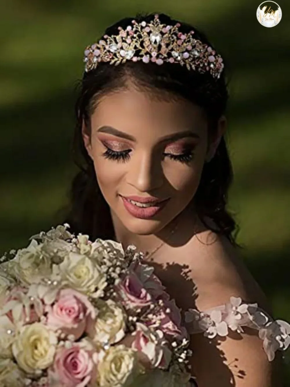Sparkling Rhinestone Tiara for Women Wedding Bridal Crown Queen Princess